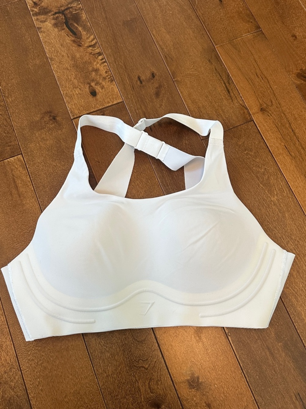 Gymshark White Seamless High-Support Sports Bra
